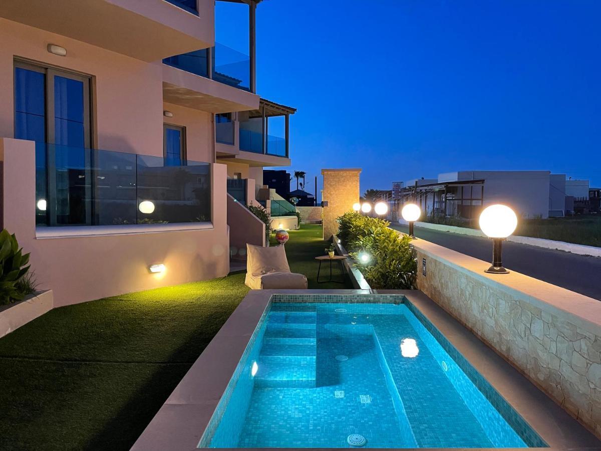 Aegean Breeze Luxury Apartments Next To The Sea マレメ エクステリア 写真